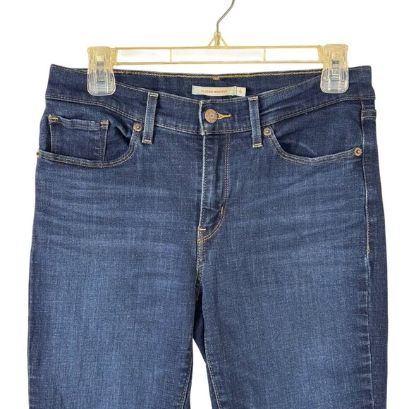Levi's NEW Classic Bootcut Dark Wash Blue Denim Jeans W28 L32 Women's Size 6 - Picture 2 of 13